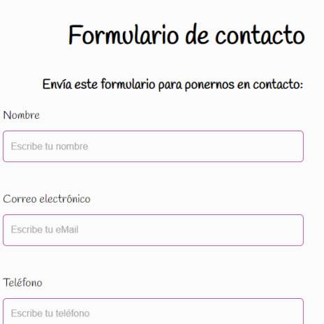 formulario de contacto - Vicky Comes. Fisioterapia Deportiva, Punci&oacute;n Seca, Mesoterapia Pilates en Montecarmelo y a Domicilio en Madrid